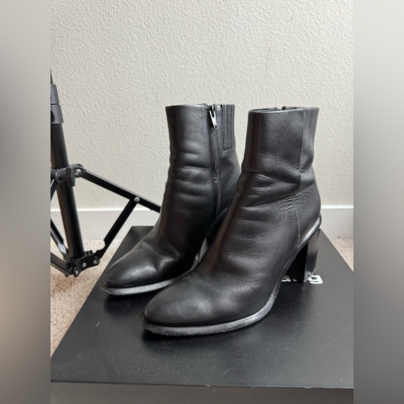Alexander Wang Shoes - Alexander Wang Anna Mid Bootie Cut Out Black Leather 38 US 7.5